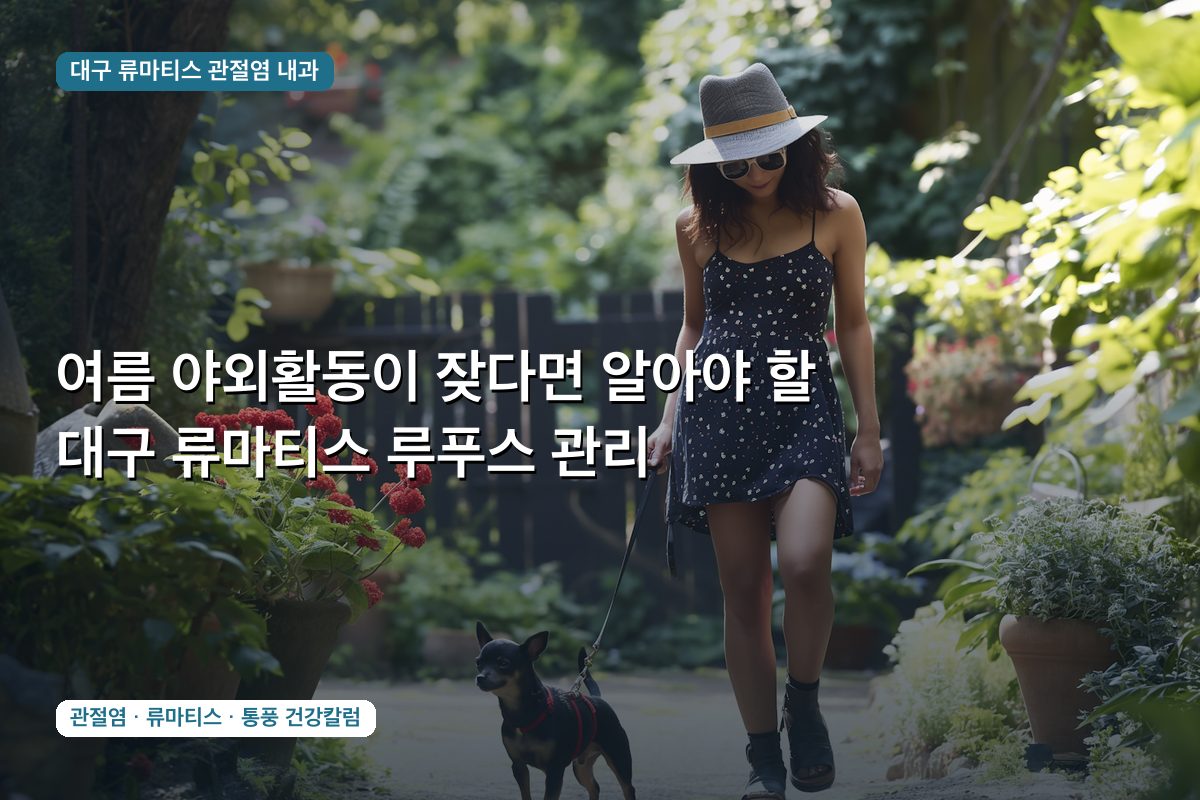여름 야외활동이 잦다면 알아야 할 대구 류마티스 루푸스 관리