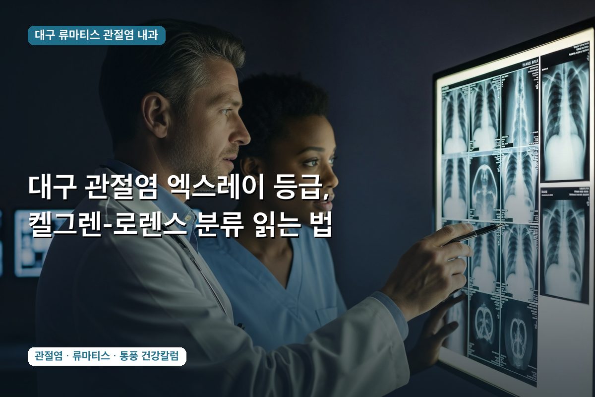 대구 관절염 엑스레이 등급, 켈그렌-로렌스 분류 읽는 법