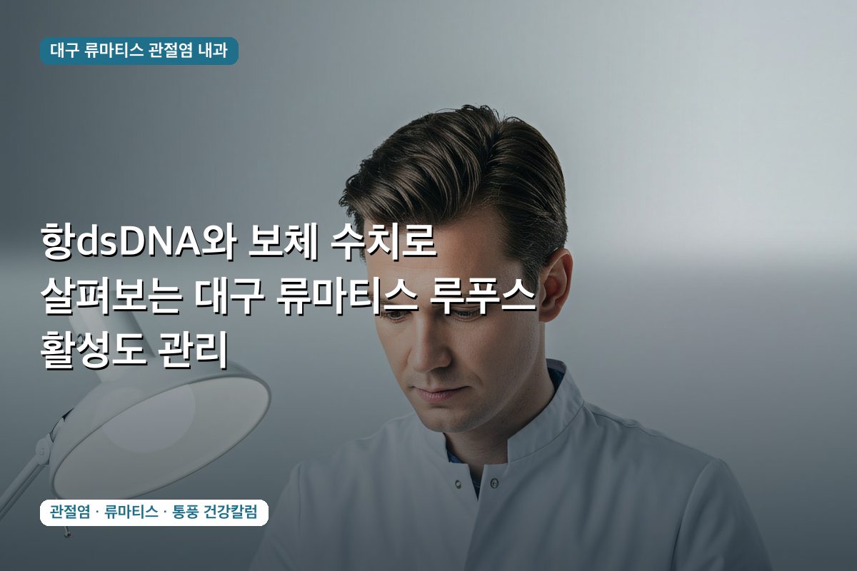 항dsDNA와 보체 수치로 살펴보는 대구 류마티스 루푸스 활성도 관리